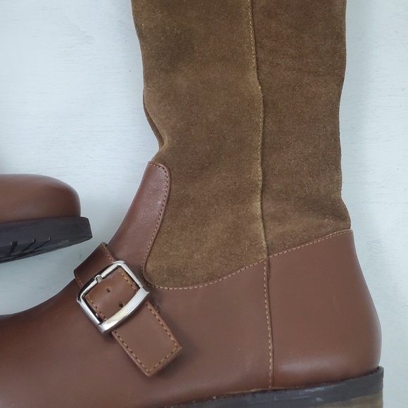 Matisse Lola Over The Knee Leather Brown Boots Women’s size 9 - Picture 3 of 9